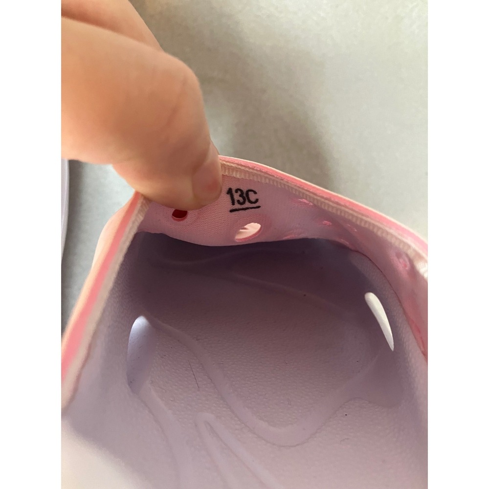 Nike Aqua Swoosh Kids Size 13 Pink White Slip On - Picture 6 of 7